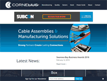 Tablet Screenshot of cornelius-electronics.co.uk